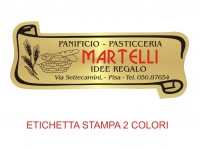 Etichette adesive per pasticcerie, bar, panetterie e gelaterie (mm 61x26)  (cod.8/I )